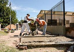 El Municipio continua con las obras en escuelas del distrito